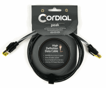Premium CAT Data Cable with Neutrik etherCon Metal Connectors & RJ-45 Connectivity Peak Series – 7A Data Cable, 3-Foot Cable