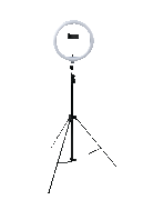 10-inch Led Ring Light Stand With Phone Holder & Tripod Base