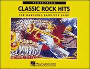 Cover for Classic Rock Hits Flute/Picc. (For Marching/Pep Band) : Easy Marching Band by Hal Leonard