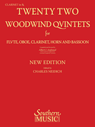 22 Woodwind Quintets – New Edition Clarinet Part