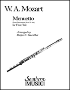 Menuetto (from Divertimento No. 3 K229) Flute Trio