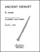 Ancient Menuet (Minuet) Clarinet