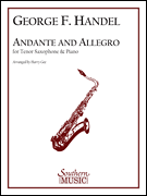 Andante and Allegro Tenor Sax