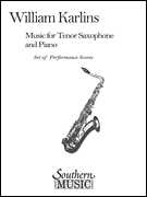 Music for Tenor Saxophone and Piano Tenor Sax