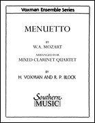 Menuetto Mixed Clarinet Quartet