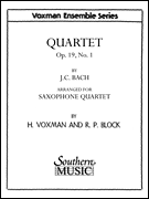 Quartet, Op. 19 No. 1 Saxophone Quartet