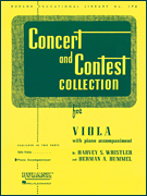 Concert and Contest Collection for Viola Piano Accompaniment
