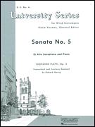Sonata No. 5 Alto Saxophone Solo with Piano - Grade 4