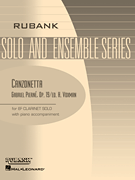 Canzonetta, Op. 19 Bb Clarinet Solo with Piano - Grade 4