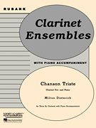 Chanson Triste Bb Clarinet Trio with Piano - Grade 2.5