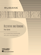 Recitative and Rondino Baritone Sax Solo with Piano - Grade 3.5