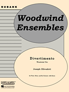 Divertimento Flute, Oboe and Bb Clarinet - Grade 3.5