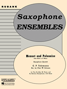 Menuet and Polonaise (from Suite in A Minor) Saxophone Quartet - Grade 2.5