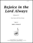Rejoice in the Lord Always Mezzo Soprano, Viola, Organ