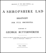 Product Cover for George Butterworth: A Shropshire Lad (Score)  Music Sales America  by Hal Leonard