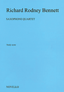 Richard Rodney Bennett: Saxophone Quartet (Score)