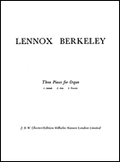 Product Cover for Lennox Berkeley: Three Pieces For Organ  Music Sales America  by Hal Leonard