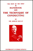 Product Cover for Sir Adrian Boult: A Handbook On The Technique Of Conducting  Music Sales America  by Hal Leonard