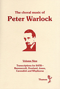 Cover for The Choral Music Of Peter Warlock - Volume 9 : Music Sales America by Hal Leonard