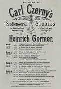 Czerny  Studies Book 1 (h. Germer)  Pf