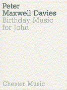 Product Cover for Peter Maxwell Davies: Birthday Music For John (Miniature Score)  Music Sales America  by Hal Leonard