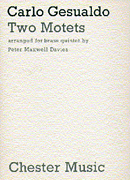 Product Cover for Carlo Gesualdo/Peter Maxwell Davies: Two Motets  Music Sales America  by Hal Leonard