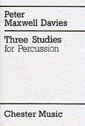 Product Cover for Peter Maxwell Davies: Three Studies For Percussion (Score)  Music Sales America  by Hal Leonard