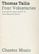 Product Cover for Four Voluntaries arranged for Brass Quintet Music Sales America  by Hal Leonard