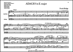 Product Cover for Frank Bridge: Adagio In E For Organ  Music Sales America  by Hal Leonard
