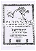 Cover for Hely-Hutchinson: Three Nonsense Songs : Music Sales America by Hal Leonard