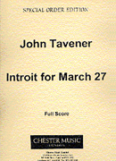 Product Cover for John Tavener: Introit For March 27  Music Sales America  by Hal Leonard