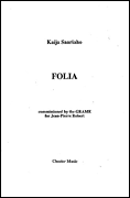 Product Cover for Kaija Saariaho: Folia (Performing Score)  Music Sales America Softcover by Hal Leonard