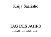 Product Cover for Kaija Saariaho: Tag Des Jahrs  Music Sales America  by Hal Leonard