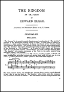 Product Cover for Edward Elgar: The Kingdom - Words With Analytical And Descriptive Notes