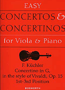 Product Cover for Concertino in G Op. 15 Viola and Piano Music Sales America  by Hal Leonard
