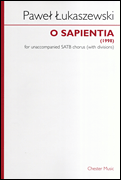 Cover for Pawel Lukaszewski: O Sapientia (SSAATTBB) : Music Sales America by Hal Leonard