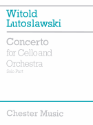Concerto for Cello and Orchestra Solo Cello Part