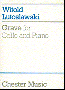 Product Cover for Witold Lutoslawski: Grave for Cello and Piano  Music Sales America  by Hal Leonard