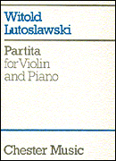 Cover for Partita for Violin and Piano : Music Sales America by Hal Leonard