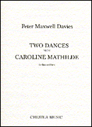 Product Cover for Peter Maxwell Davies: Two Dances From Caroline Mathilde  Music Sales America  by Hal Leonard