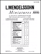 Cover for Mendelssohn: 15 Miniatures For Violin And Piano Vol.1 : Music Sales America by Hal Leonard