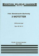 Product Cover for Felix Mendelssohn: Two Motets Op.39 No.1/2  Music Sales America  by Hal Leonard