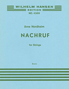 Cover for Arne Nordheim: Nachruf (Score) : Music Sales America by Hal Leonard