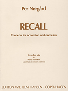 Product Cover for Recall for Accordion and Piano Reduction Music Sales America  by Hal Leonard