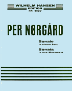 Cover for Per Norgard: Sonata In One Movement For Piano Op.6 : Music Sales America by Hal Leonard