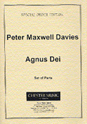 Product Cover for Peter Maxwell Davies: Agnus Dei Parts  Music Sales America  by Hal Leonard