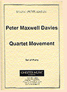 Product Cover for Peter Maxwell Davies: Quartet Movement Parts  Music Sales America  by Hal Leonard