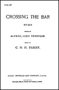 Product Cover for Crossing the Bar  Music Sales America  by Hal Leonard