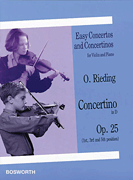 Concertino in D, Op. 25 Easy Concertos and Concertinos Series<br><br>for Violin and Piano