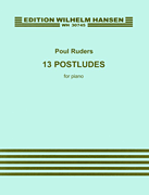 Cover for Poul Ruders: 13 Postludes For Piano : Music Sales America by Hal Leonard